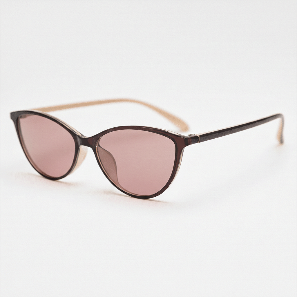 Dawn FL-41 Rose Tinted Lens Glasses - Red Cat-eye TR90 Frame Dawn FL-41 Rose Tinted Lens Glasses - Red Cat-eye TR90 Frame image 1
