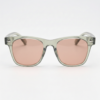 FL41 Rose Tinted Lens Glasses - Green Rectangle TR90 Frame 3