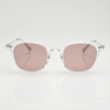 FL41 Rose Tinted Lens Glasses - Clear Round TR90 Frame - Roomier Fit 3