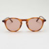 FL41 Rose Tinted Lens Glasses - Tortoise Round TR90 Frame 3