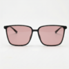 Sally FL-41 Rose Tinted Lens Glasses - Glossy black Square TR90 Frame Sally FL-41 Rose Tinted Lens Glasses - Glossy black Square TR90 Frame image 3