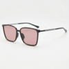 Sally FL-41 Rose Tinted Lens Glasses - Glossy black Square TR90 Frame Sally FL-41 Rose Tinted Lens Glasses - Glossy black Square TR90 Frame image 1
