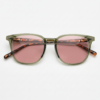 Sherry FL-41 Rose Tinted Lens Glasses - Olive green Square TR90 Frame Sherry FL-41 Rose Tinted Lens Glasses - Olive green Square TR90 Frame image 3