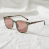 Sherry FL-41 Rose Tinted Lens Glasses - Olive green Square TR90 Frame Sherry FL-41 Rose Tinted Lens Glasses - Olive green Square TR90 Frame image 2